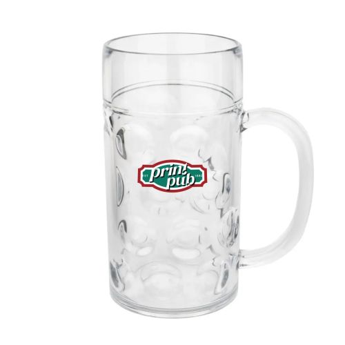 Bierkrug Oktober 110 cl. | Kunststoff mit mehrfarbigem PrintPub-Logo auf der Vorderseite. Bierkrug Oktober 110 cl. | Kunststoff mit mehrfarbigem PrintPub-Logo auf der Vorderseite.