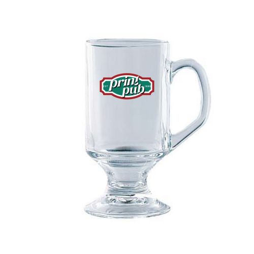 Vorderansicht des Bock Glas 29 cl. mit mehrfarbigem PrintPub-Logo.