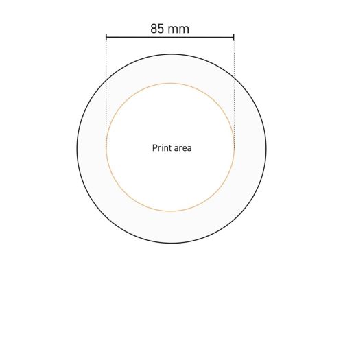 Technische Arbeitszeichnung der Druckfläche auf der Basisplatte 24 cm Porzellan. Technische Arbeitszeichnung der Druckfläche auf der Basisplatte 24 cm Porzellan.