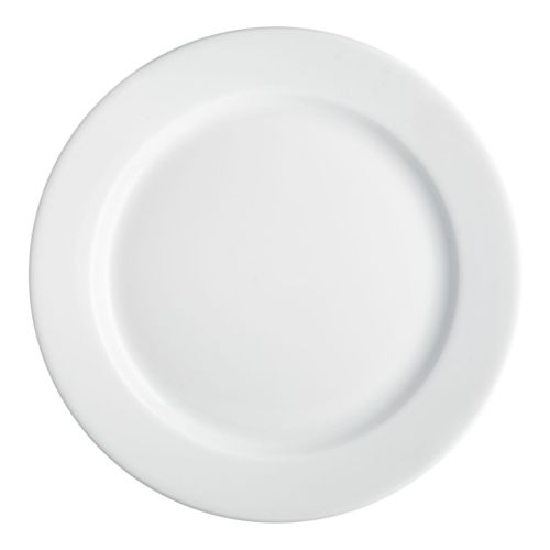Teller breitem Rand Weiß 28 cm. bedrucken