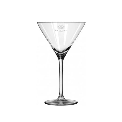 Cocktailglas Royal Leerdam Specials 26 cl. Vorderansicht mit eingraviertem CorkColor-Logo.