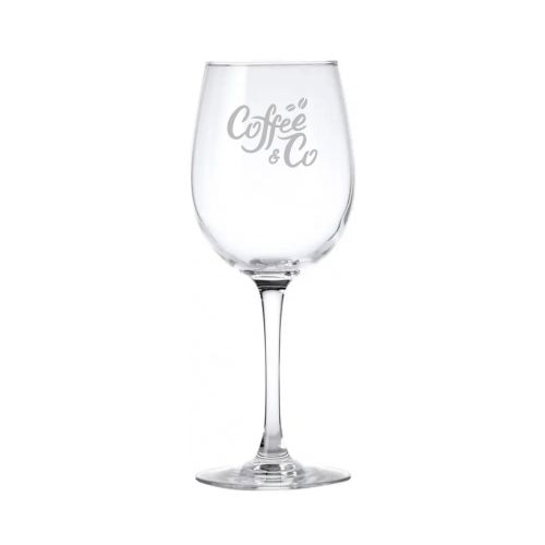 Cosy Moments Weinglas 35 cl. mit fein eingraviertem CoffeeCo-Logo auf der Glasoberfläche an der Vorderseite. Cosy Moments Weinglas 35 cl. mit fein eingraviertem CoffeeCo-Logo auf der Glasoberfläche an der Vorderseite.