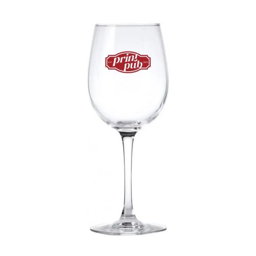 Cosy Moments Weinglas 48 cl. bedruckt mit einfarbigem PrintPub-Logo auf der Glasoberfläche.