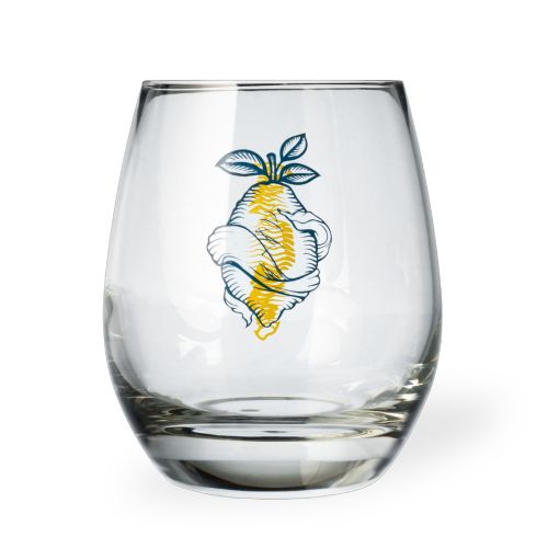 Esprit-Becher, 33 cl, Glas mit mehrfarbigem Logo auf der Vorderseite