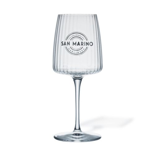 Exclusiva-Weinglas, 37,4 cl, mit einfarbigem San-Marino-Logo auf der Vorderseite