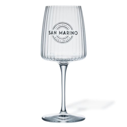 Exclusiva-Weinglas, 53,5 cl, mit einfarbigem San-Marino-Logo auf der Vorderseite