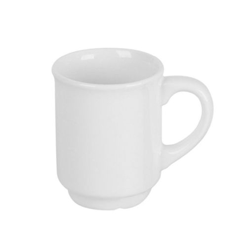 Glühwein Tasse 30 cl. mit weißer Keramik, Vorderansicht ohne Aufdruck
