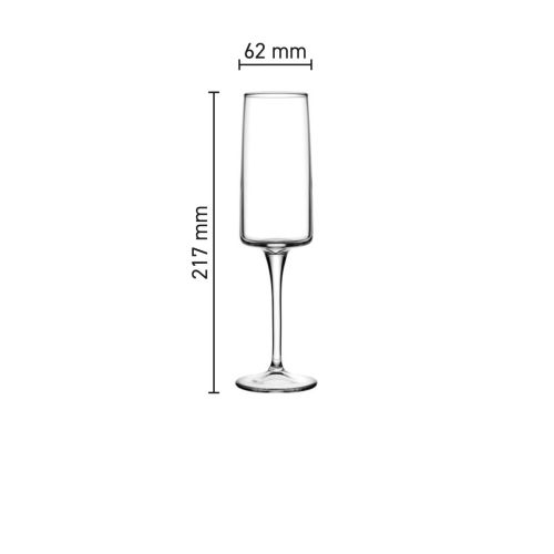 Infografik mit den Glasmaßen des Iconic Champagnerglases 19 cl, einschließlich Höhe und Inhalt. Infografik mit den Glasmaßen des Iconic Champagnerglases 19 cl, einschließlich Höhe und Inhalt.