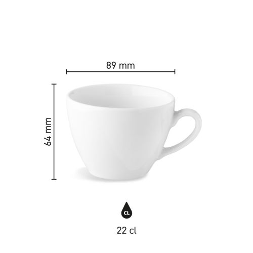 Isabelle Cappuccino Tasse 22 cl. mit Druck