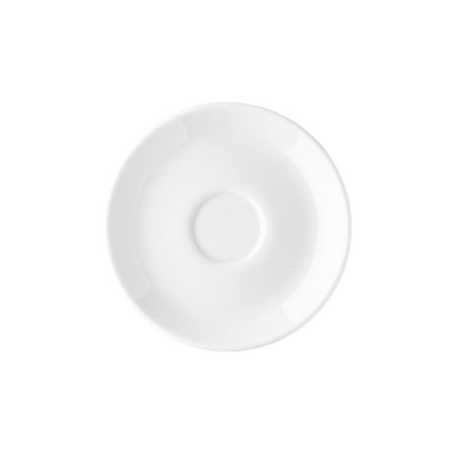 Isabelle Espresso-Untertasse 11 cm aus Porzellan, Vorderansicht ohne Aufdruck