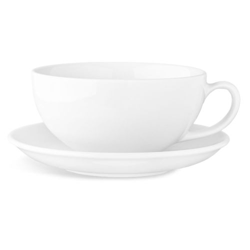 Isabelle Latte 35 cl, Porzellanset, Tasse und Untertasse, Vorderansicht ohne Aufdruck