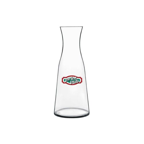 Atelier-Karaffe 0,25 Liter aus Glas mit mehrfarbigem PrintPub-Logo auf der Vorderansicht. Atelier-Karaffe 0,25 Liter aus Glas mit mehrfarbigem PrintPub-Logo auf der Vorderansicht.