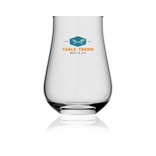 Lauren Glas 40 cl. mit mehrfarbigem TableTrend-Logo auf der Vorderseite