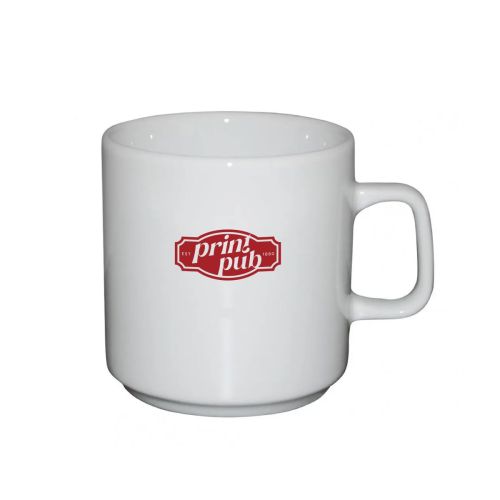 Margot Becher 20 cl Porzellan mit einfarbigem PrintPub Logo auf der Vorderseite