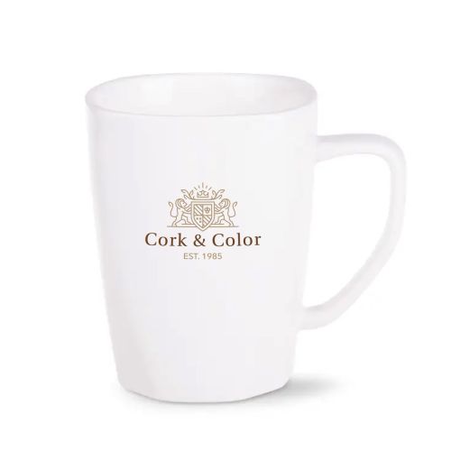 Vorderansicht des Tasse Edge 28 cl. mit mehrfarbigem Logo der Marke CorkColor. Vorderansicht des Tasse Edge 28 cl. mit mehrfarbigem Logo der Marke CorkColor.