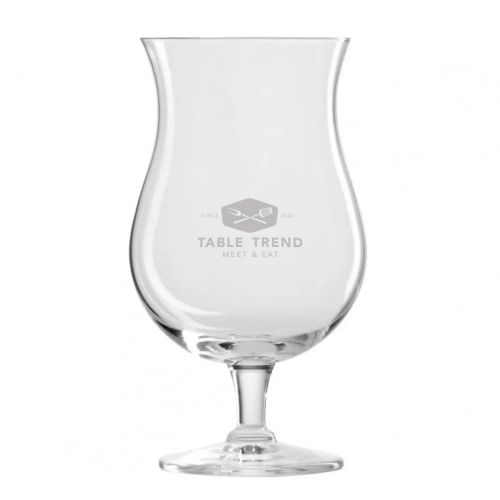 Panama Pokal 50 cl Glas mit eingraviertem TableTrend-Logo auf der Frontplatte