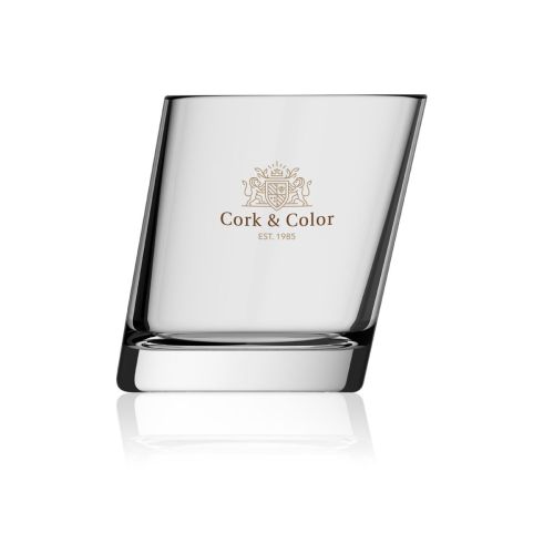 Pisa-Glas 35 cl mit mehrfarbigem CorkColor-Logo auf der Vorderseite