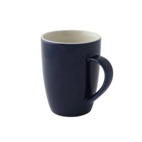 Robusta-Becher 18 cl. Porzellan in Vorderansicht, glatte blaue Oberfläche und gerade zylindrische Form. Robusta-Becher 18 cl. Porzellan in Vorderansicht, glatte blaue Oberfläche und gerade zylindrische Form.