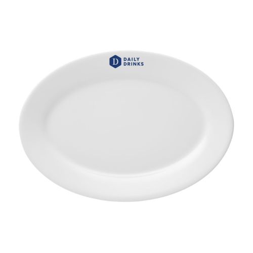 Schüssel Princip 24 cm mit blauem DailyDrinks-Logo in der Vorderansicht. Schüssel Princip 24 cm mit blauem DailyDrinks-Logo in der Vorderansicht.