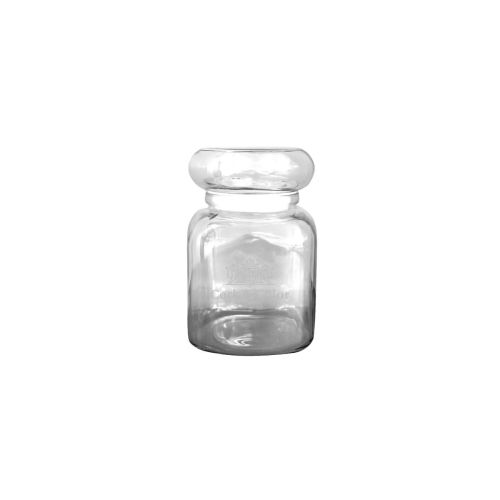Süßigkeitenglas Classic 395 ml mit mehrfarbigem DailyDrinks-Logo auf der Vorderseite des Glases.