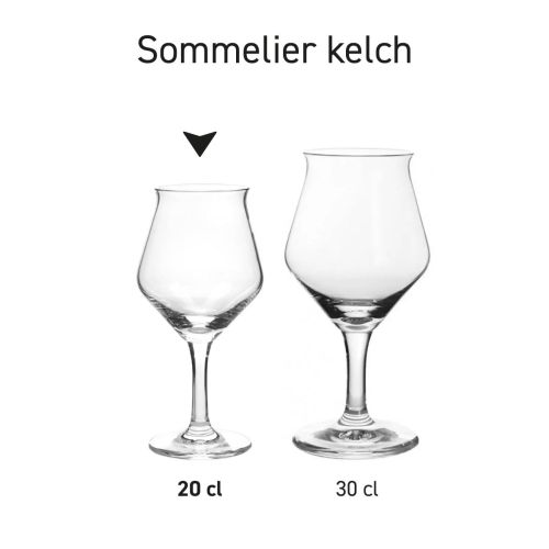 Sommelier Kelch 20 cl Schankglas in Serie, mehrere Exemplare nebeneinander abgebildet