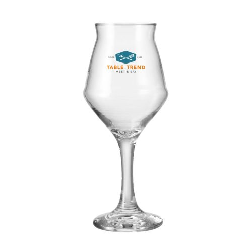 Sommelier Kelch 40 cl.  mit mehrfarbigem TableTrend-Logo auf der Vorderseite.
