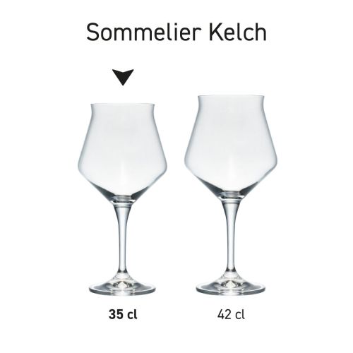Sommelier Kelch Craft 35 cl Glas in Serie, mehrere Exemplare nebeneinander abgebildet