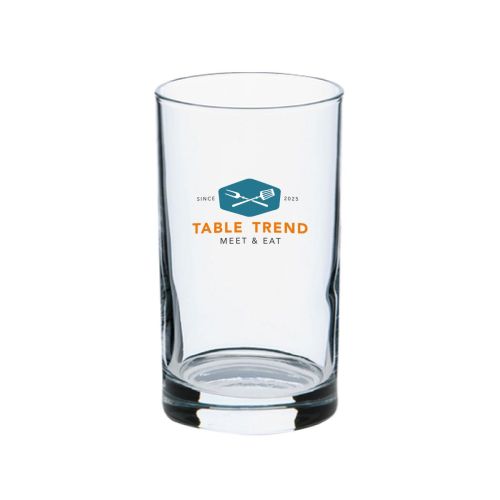 Splash glass 21 cl aus Glas mit mehrfarbigem TableTrend-Logo auf der Vorderseite. Splash glass 21 cl aus Glas mit mehrfarbigem TableTrend-Logo auf der Vorderseite.