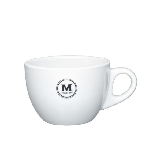 Style Cappuccinotasse 19 cl Porzellan mit einfarbigem M-Logo auf der Frontplatte