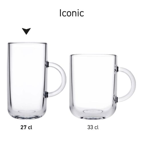 Übersicht der Iconic-Teegläser in Serie mit verschiedenen Fassungsvermögensgrößen. Übersicht der Iconic-Teegläser in Serie mit verschiedenen Fassungsvermögensgrößen.