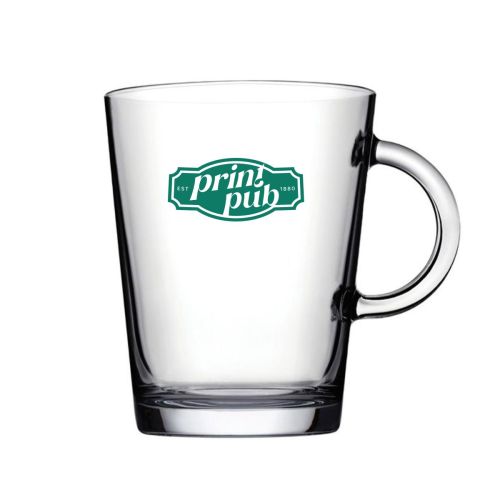 Teeglas Tribeca 29 cl. bedruckt mit einfarbigem PrintPub-Logo in der Mitte der Vorderseite. Teeglas Tribeca 29 cl. bedruckt mit einfarbigem PrintPub-Logo in der Mitte der Vorderseite.