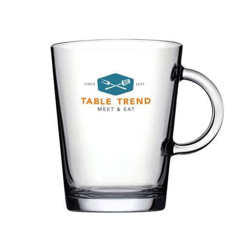 Teeglas Tribeca 29 cl. Glas mit mehrfarbigem TableTrend-Logo, das auf der Glaswand sichtbar ist. Teeglas Tribeca 29 cl. Glas mit mehrfarbigem TableTrend-Logo, das auf der Glaswand sichtbar ist.