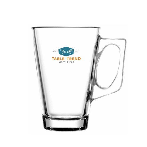Teeglas Vela 38 cl Glas mit mehrfarbigem TableTrend-Logo auf der Frontplatte