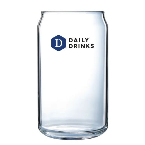 Vorderansicht des Tumbler glas 48 cl. mit mehrfarbigem DailyDrinks-Logo auf dem Glas. Vorderansicht des Tumbler glas 48 cl. mit mehrfarbigem DailyDrinks-Logo auf dem Glas.