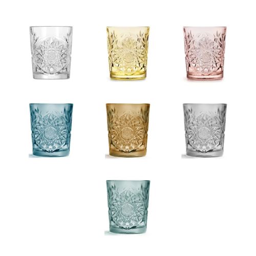 Liste der verfügbaren Farbvarianten des Bechers Onis Hobstar 35 cl Glas