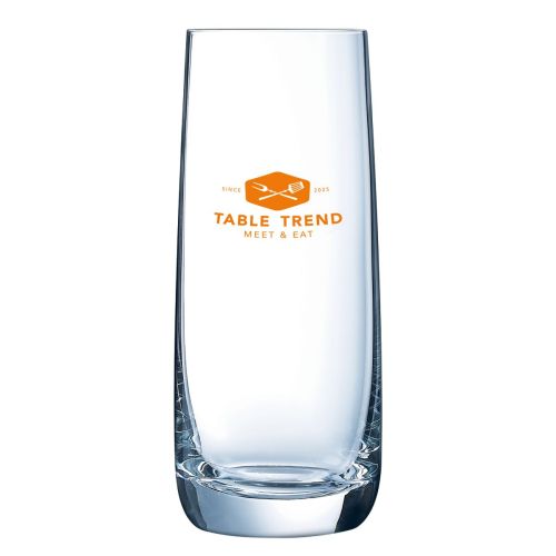 Vigne Glas 45 cl mit dem einfarbigen Logo von TableTrend auf der Vorderseite.