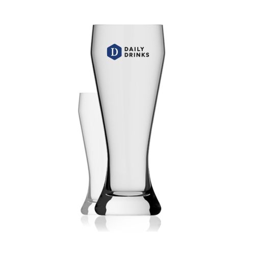 Weizenbierglas XXL 2,0 Liter  mit mehrfarbigem DailyDrinks-Logo auf der Vorderseite