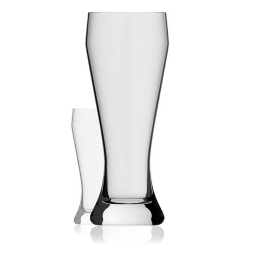 Weizenbierglas XXL 3,0 Liter aus transparentem Glas, Vorderansicht ohne Aufdruck