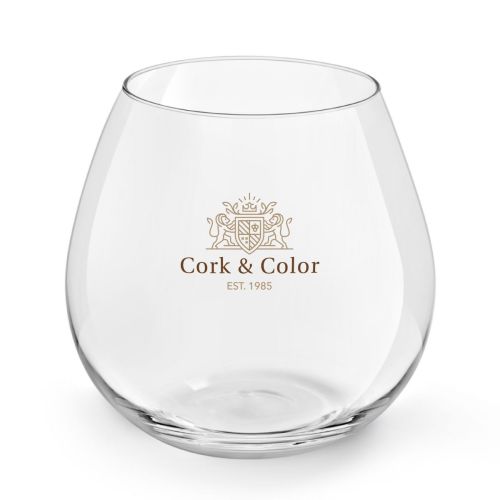 Weinglas Ronda 59 cl Glas mit mehrfarbigem CorkColor Logo auf der Vorderseite