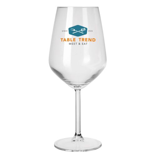Allegra Weinglas 49 cl. mit mehrfarbigem TableTrend-Logo auf der Vorderseite.