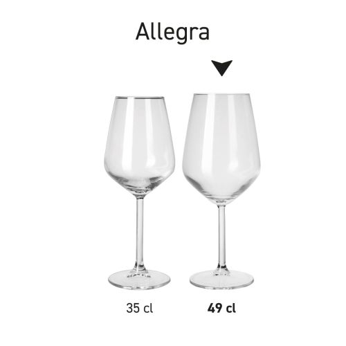 Mehrere Allegra Weingläser nebeneinander auf dem Bild als Übersicht der Glasserie. Mehrere Allegra Weingläser nebeneinander auf dem Bild als Übersicht der Glasserie.