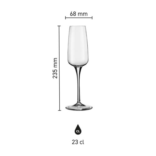 Aurum Champagnerglas 23 cl. bedrucken