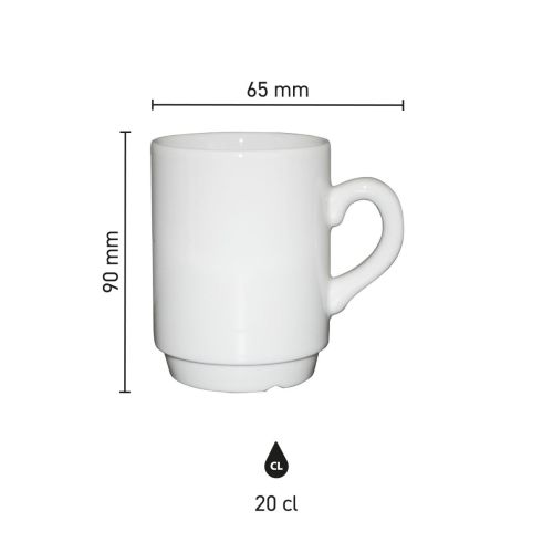 Automatenbecher weiß 20 cl. bedrucken Automatenbecher weiß 20 cl. bedrucken