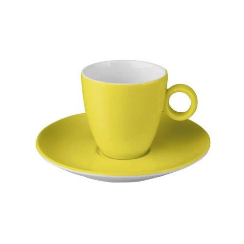 Vorderansicht von Bart Coffee 17 cl aus hellgrün-weißem Porzellan mit einfacher zylindrischer Form. Vorderansicht von Bart Coffee 17 cl aus hellgrün-weißem Porzellan mit einfacher zylindrischer Form.
