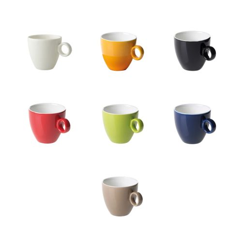 Farbvariationen der Bart Kaffeetasse 17 cl Porzellan nebeneinander als Übersicht dargestellt. Farbvariationen der Bart Kaffeetasse 17 cl Porzellan nebeneinander als Übersicht dargestellt.