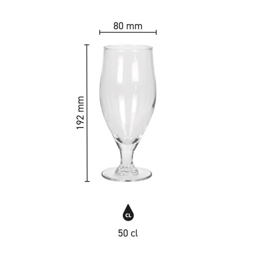 Infografik mit den genauen Abmessungen des Bierglases Cervoise 50 cl, einschließlich Höhe und Fassungsvermögen. Infografik mit den genauen Abmessungen des Bierglases Cervoise 50 cl, einschließlich Höhe und Fassungsvermögen.