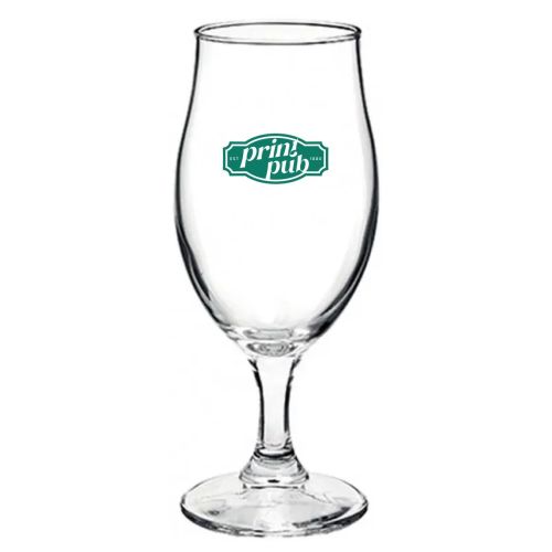 Einfarbiger Druck des PrintPub-Logos auf der Vorderseite des Bierglas Executive 53 cl. Einfarbiger Druck des PrintPub-Logos auf der Vorderseite des Bierglas Executive 53 cl.