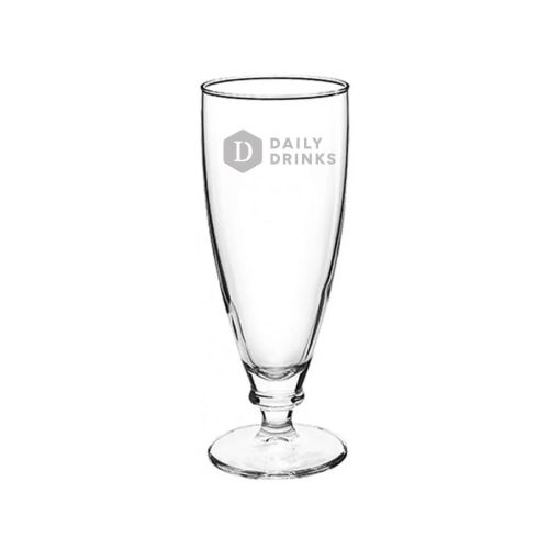 DailyDrinks-Logo in feiner Glasgravur sichtbar auf der Vorderseite des Harmonia-Glases 27,5 cl.
