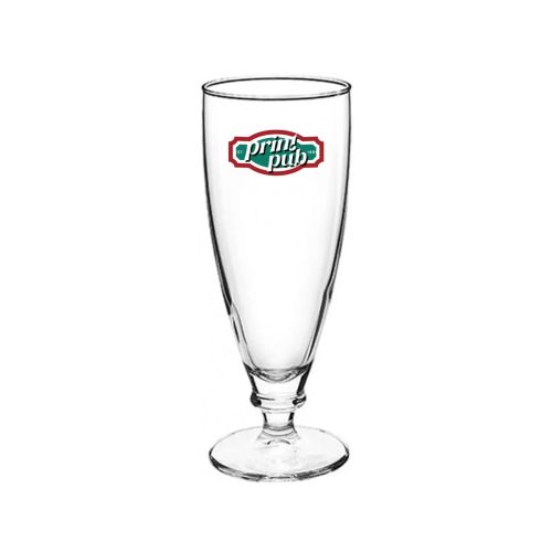 Bierglas Harmonia 27,5 cl mit buntem PrintPub-Aufdruck auf der Vorderseite.