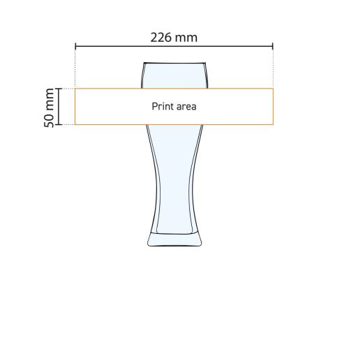 Bierglas Pantheon 30 cl. bedrucken Bierglas Pantheon 30 cl. bedrucken